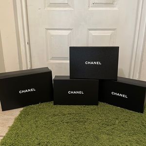 CHANEL set of shoe boxes